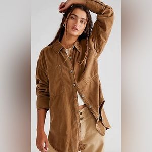 We The Free NWOT baby Cord Button Down  Shirt